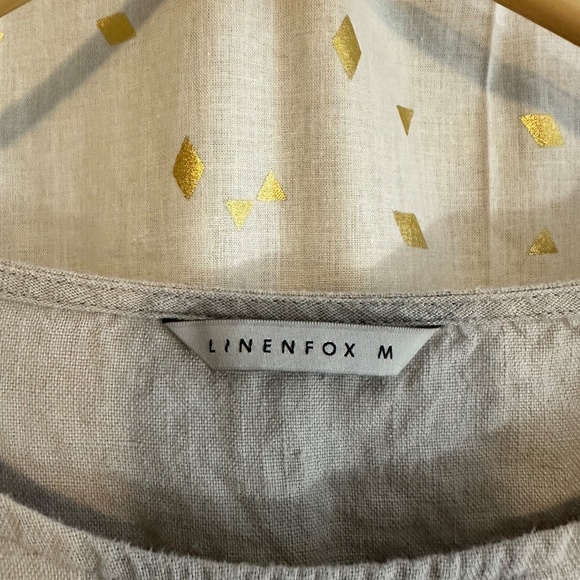 Linenfox Women's Top in Light Beige - Picture 3 of 4